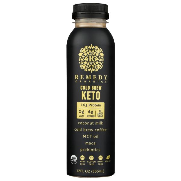 REMEDY ORGANICS: Coffee Cold Brew Keto, 12 oz