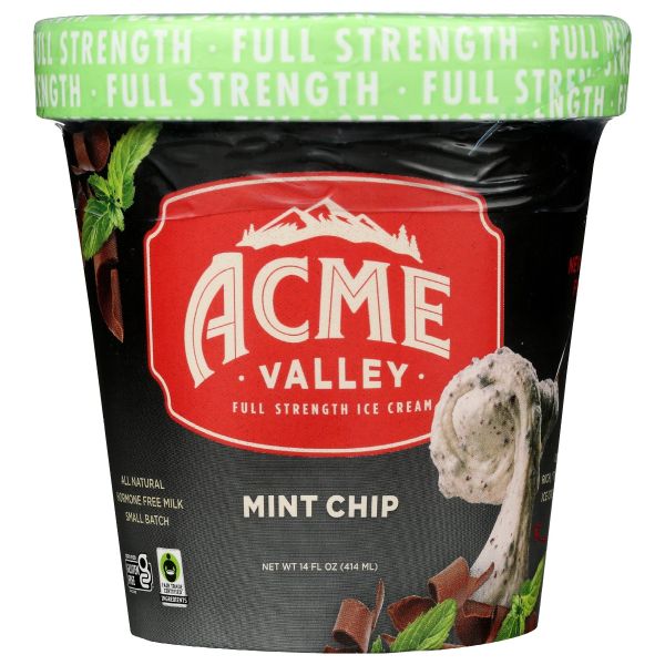 ACME VALLEY: Ice Cream Mint Choc Chip, 14 oz