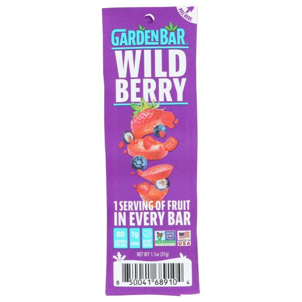 GARDEN BAR: Bar Fruit Berry Wld Snck, 1.1 oz