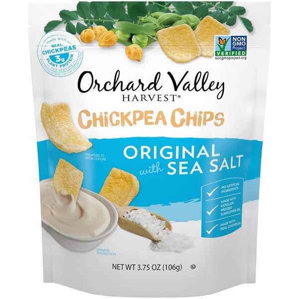 ORCHARD VALLEY HARVEST: Chip Chckpea Orignl Ssalt, 3.75 oz