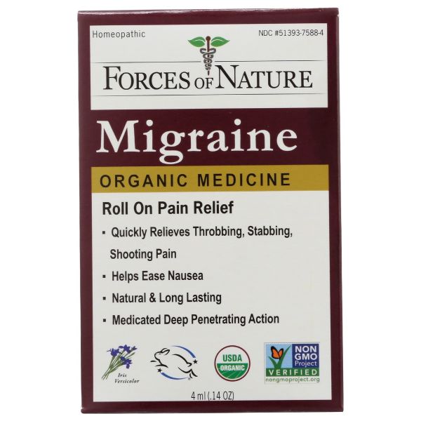 FORCES OF NATURE: Migraine Rollerball, 4 ml