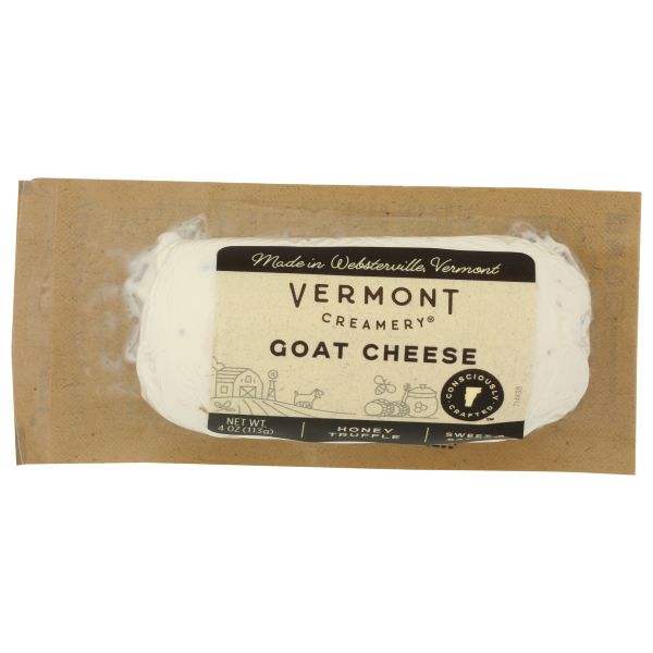VERMONT CREAMERY: Honey Truffle Goat Cheese, 4 oz