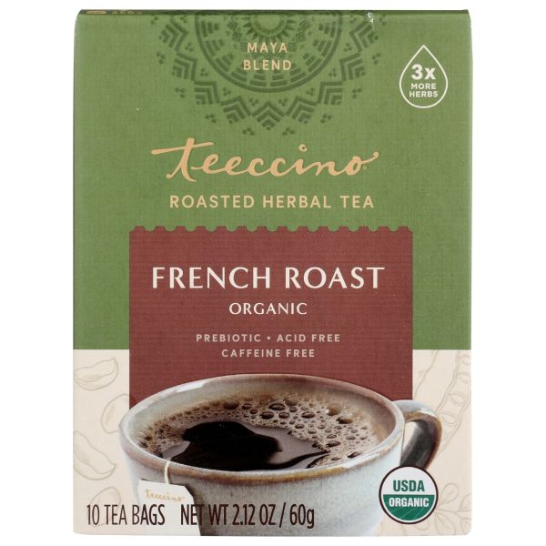 TEECCINO: Tea French Roast Snglsrv, 10 ct