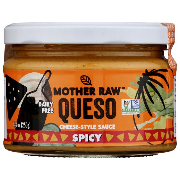 MOTHER RAW: Spicy Vegan Queso, 8.8 oz