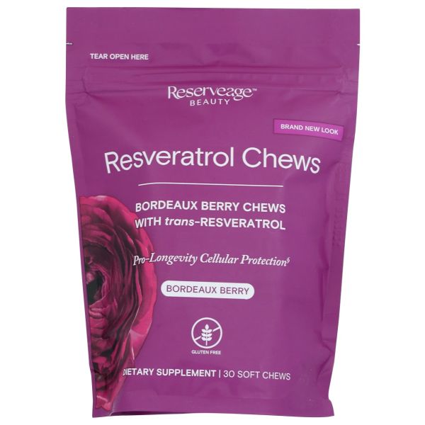 RESERVEAGE: Resveratrol Chew Berry, 30 EA