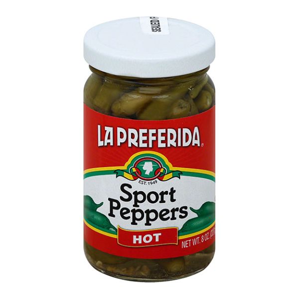LA PREFERIDA: Sport Peppers Hot, 8 oz