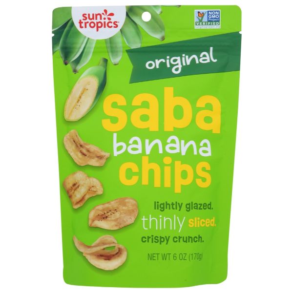 SUN TROPICS: Island Original Banana Chip, 6 oz