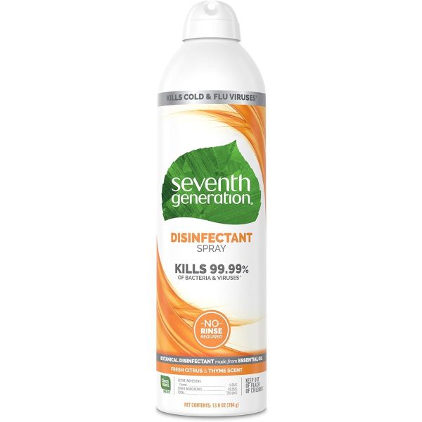 SEVENTH GENERATION: Fresh Citrus and Thyme Scent Disinfectant Spray, 14 oz