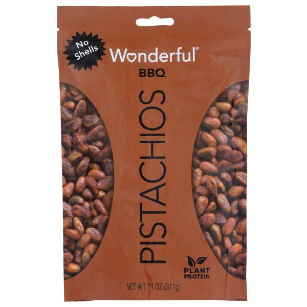WONDERFUL PISTACHIOS: BBQ No Shells, 11 oz