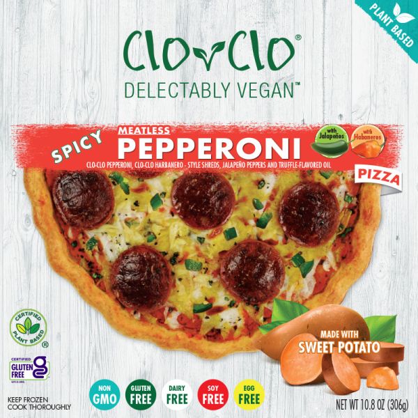 CLO-CLO VEGAN FOODS: Pizza Mtlss Pepp Jalapeno, 10.8 oz
