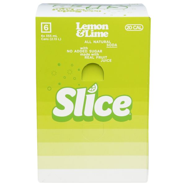 SLICE: Soda Lemon Lime 6pk, 72 fo