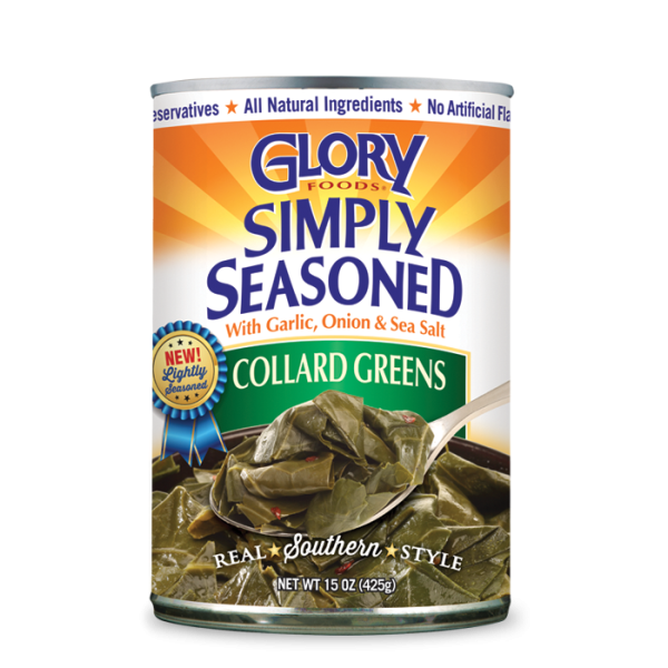GLORY FOODS: Simply Seasoned Collard Greens, 15 oz