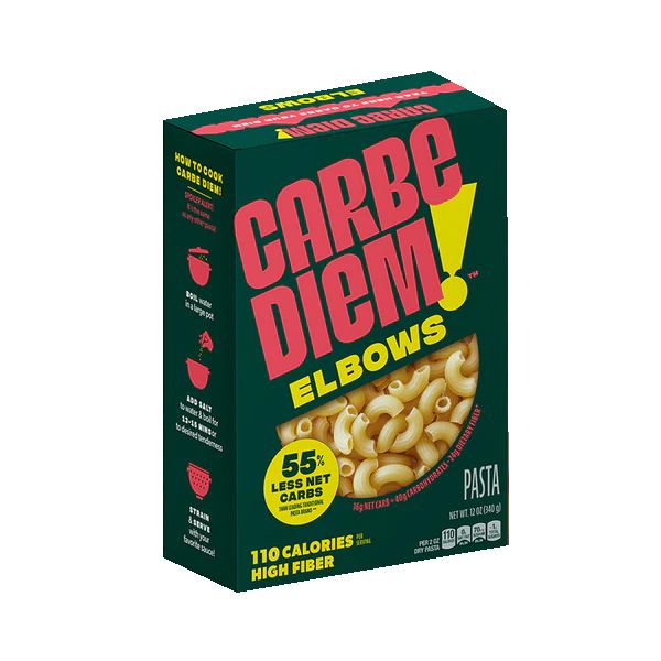 CARBE DIEM: 55% Less Net Carbs Elbows, 12 oz