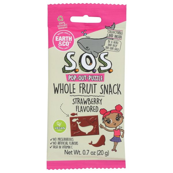 SOS FRUIT SNACKS: Fruit Snacks Strwbrry, 3.5 OZ
