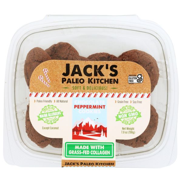 JACKS PALEO KITCHEN: Cookies Choc Peppermint, 7 oz