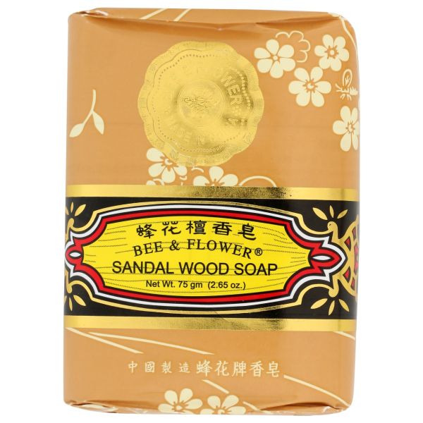 BEE & FLOWER: Sandal Wood Bar Soap, 2.65 oz
