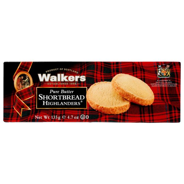 WALKERS: Pure Butter Shortbread Highlanders, 4.7 oz