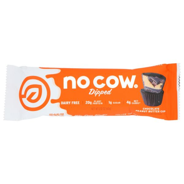 NO COW BAR: Bar Choc Pnt Btr Cup Dipd, 2.12 OZ