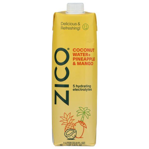 ZICO: Pineapple and Mango Coconut Water, 33.8 fo