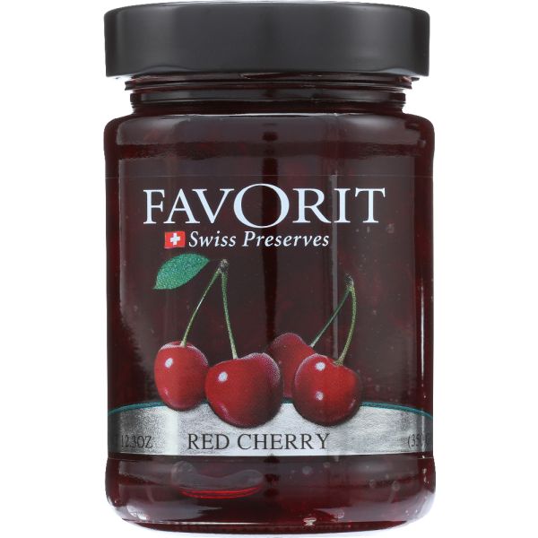 FAVORIT: Preserve Red Cherry, 12.3 oz