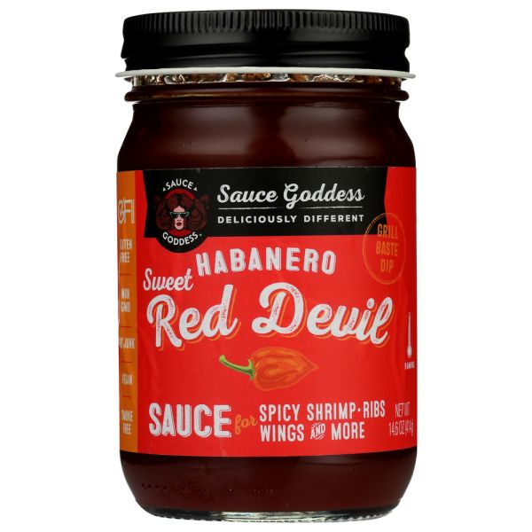 SAUCE GODDESS: Sauce Sweet Red Habanero, 14.6 oz