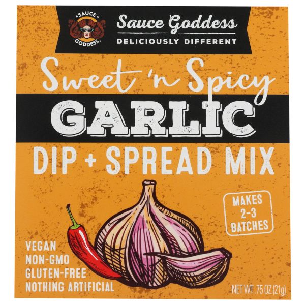 SAUCE GODDESS: Mix Dip Spicy Garlic Sprd, .75 oz