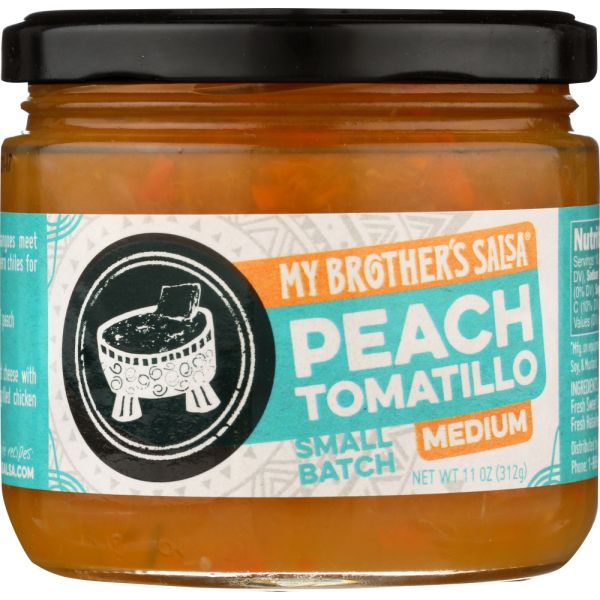MY BROTHERS SALSA: Peach Tomatillo Salsa, 11 oz