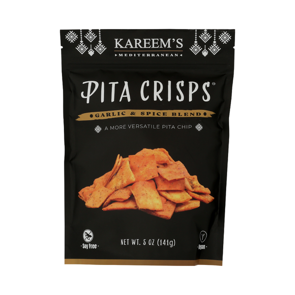 KAREEMS MEDITERRANEAN: Pita Crisps Garlic And Spice Blend, 5 oz