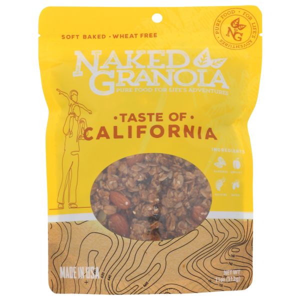NAKED GRANOLA: Cereal Granola Taste Of California, 11 oz
