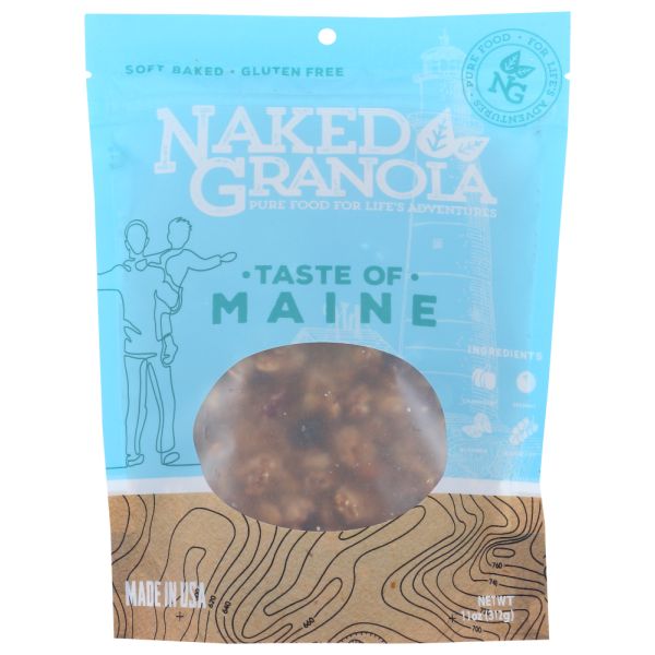 NAKED GRANOLA: Cereal Granola Taste Of Maine, 11 oz