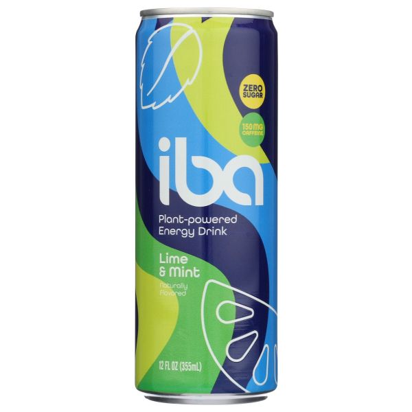 IBA BEVERAGE: Drink Enrgy Lime Mint, 12 fo