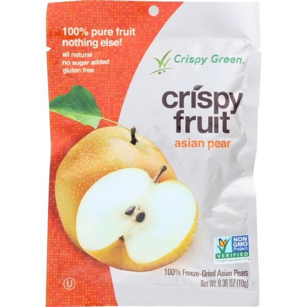 CRISPY GREEN: Crispy Fruit Freeze Dried Asian Pears, 0.36 oz