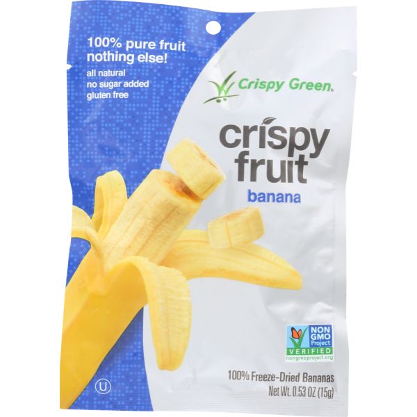 CRISPY GREEN: Crispy Fruit Freeze Dried Banana, 0.53 oz