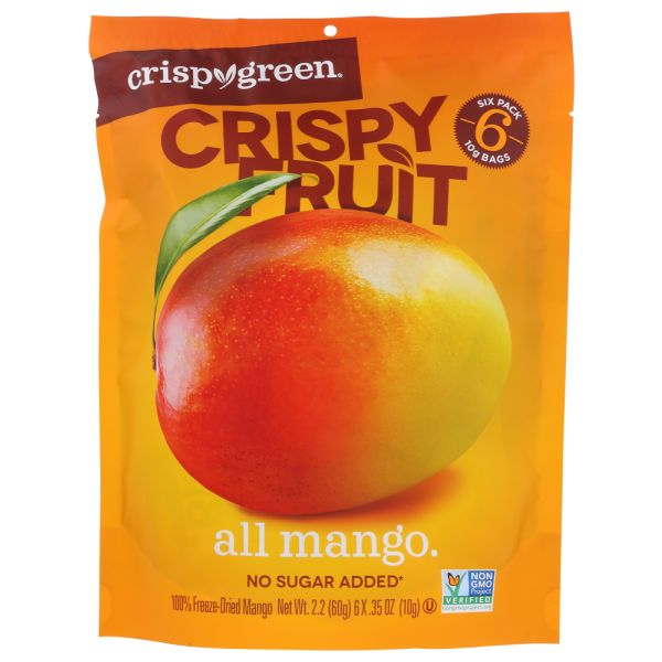 CRISPY GREEN: Crispy Fruit All Mango, 2.2 oz