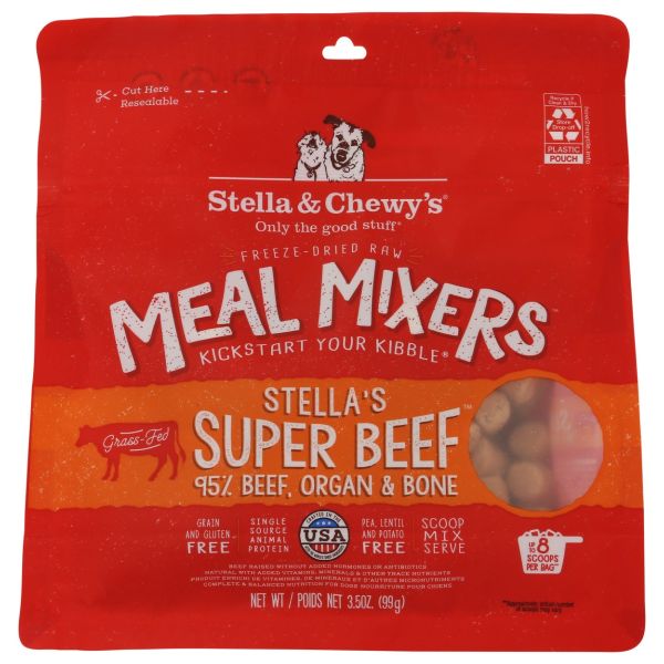 STELLA AND CHEWYS: Stella’s Super Beef Meal Mixers for Dogs, 3.5 oz