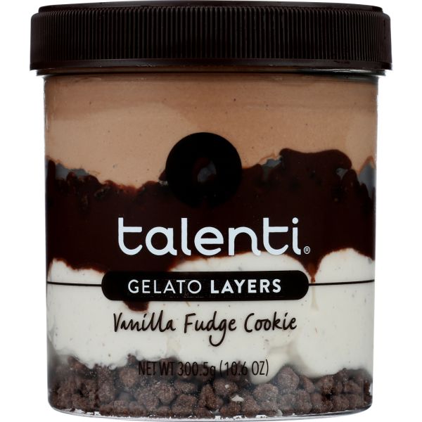 TALENTI: Gelato Layers Vanilla Fudge Cookie, 10.6 oz