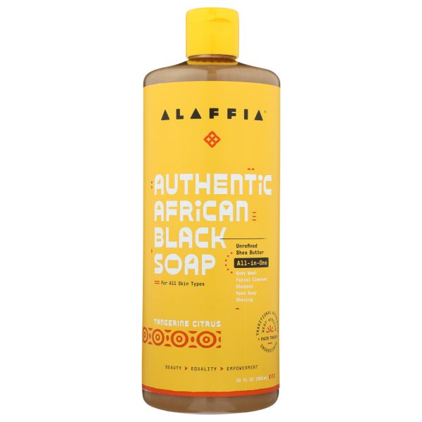ALAFFIA: Soap Auth Blck Tang Citrs, 32 fo
