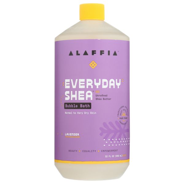 ALAFFIA: Everyday Shea Bubble Bath Lavender, 32 fo