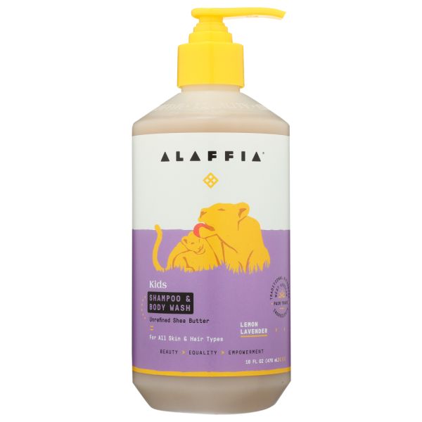 ALAFFIA: Shampoo Wash Shea Lmn Lav, 16 fo