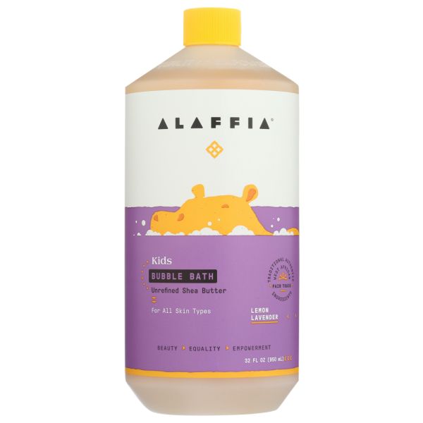 ALAFFIA: Kids Bubble Bath Lemon Lavender, 32 fo