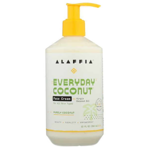 ALAFFIA: Everyday Coconut Face Cream Purely Coconut, 12 fo