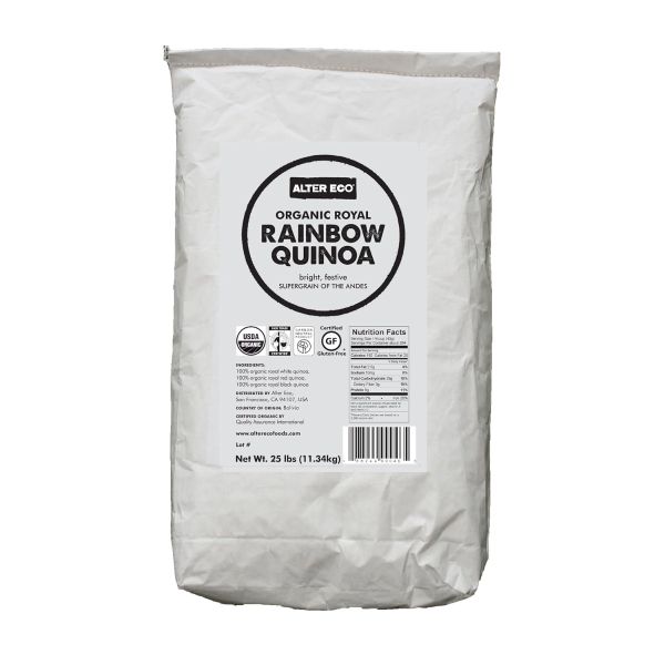 ALTER ECO: Organic Royal Rainbow Quinoa, 25 lb