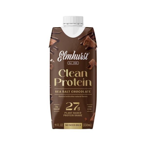 ELMHURST: Clean Protein Sea Salt Chocolate Shake, 11 fo