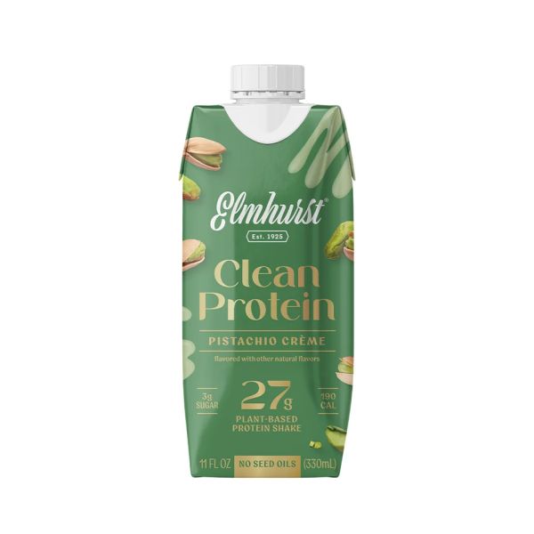 ELMHURST: Clean Protein Pistachio Creme Shake, 11 fo
