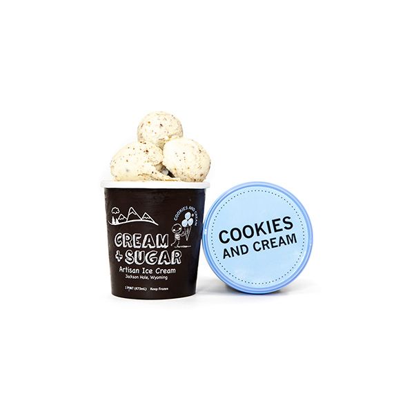 CREAM AND SUGAR: Ice Cream Cookies Cream, 16 oz