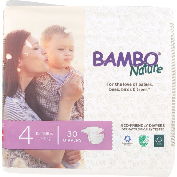 BAMBO NATURE: Diaper Baby Size 4, 30 bg