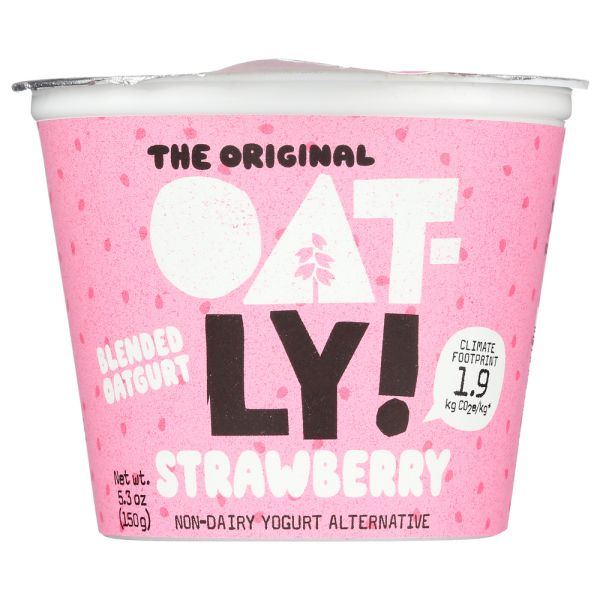 OATLY: Oatgurt Strawberry Bottom, 5.3 oz