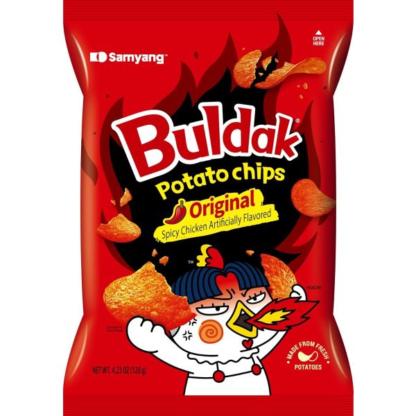 SAMYANG: Buldak Original Potato Chips, 4.23 oz