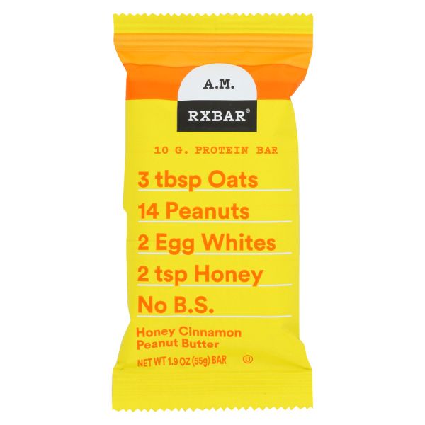 RXBAR: Honey Cinnamon Peanut Butter Protein Bar, 1.9 oz