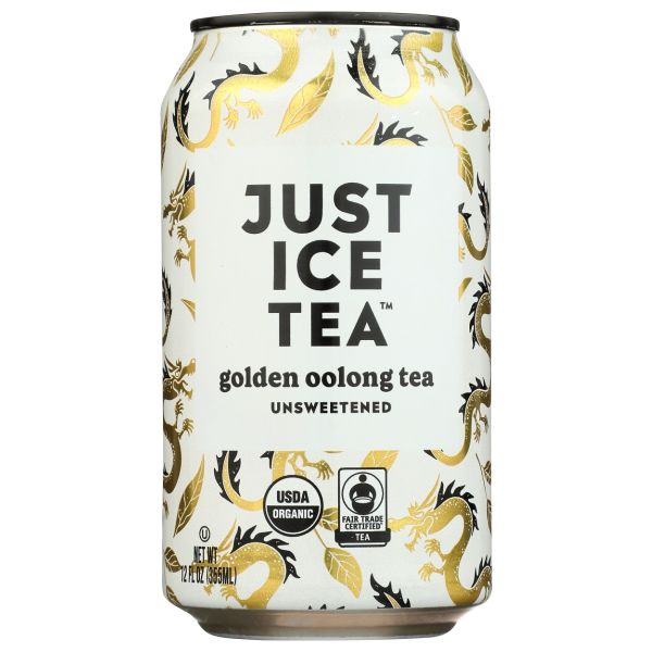 JUST ICE TEA: Golden Oolong Unsweetened Tea, 12 fo